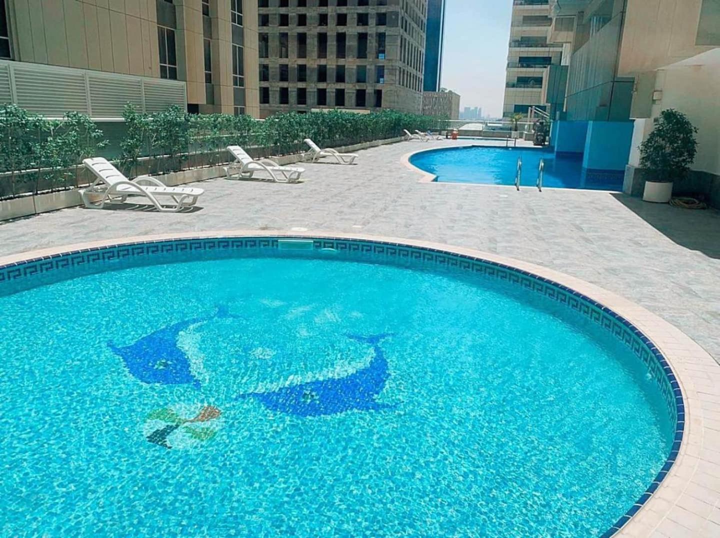 Charming Warm Suite With Amazing Views Of The City Dubai Buitenkant foto